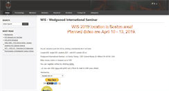 Desktop Screenshot of forum.wedgwoodinternationalseminar.org