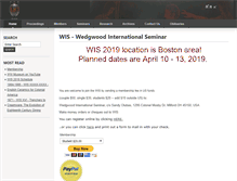 Tablet Screenshot of forum.wedgwoodinternationalseminar.org